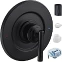 Tearel Shower Trim Kit for Moen T2901BL Matte Black Shower Handle 2-Pack, Compatible with Moen Posi-Temp Valve Series, Solid Metal Construction, Repair Wobbly Handle or Bathroom Renovation