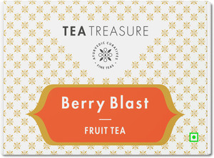 teatreasure organic berry blast tea box 50 bags