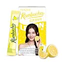 TEAZEN Sugar Free Kombucha | Premium Korean Instant Kombucha for Gut Health | Probiotics + Prebiotics | Low Calorie Fizzy Drink | 10 Individual Powdered Sachets | Makes 10 Servings | Non-Alcoholic | Lemon