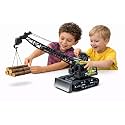 TEC TAVAKKAL Construction Crawler Crane Toy for Kids 360° Rotating Cranes Truck with Liftable Arm & Movable Hook, Push & Go Construction Vehicle, Durable ABS Crane Toy (Green)