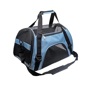 pet carrier airline approved cat carrier dog carrier for medium small cats small puppy kittendog cat pet travel carrier medium blue