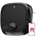 TECBOT M1 Pro Robot Vacuum and Mop - LiDAR Robotic Vacuums Cleaner for Home with Pet Hair, Carpet, Hardwood Floors, Auto Smart Mopping, Self Cleaning, Avoids Obstacles, Voice Control, Black
