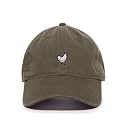 Tech Design Chicken Embroidered Baseball Cap Cotton Adjustable Dad Hat