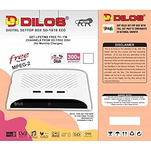 tech-lobby dilos 1818 sdh2 updated mpeg-2 free dish hd settop box with 140 channels dilos 1818