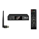 Solid 2100 DLX Full HD DVB-S2 1 R Set-Top Box with DLNA is Available to Mirror with Mobile and WiFi Support.(Black).