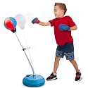 Tech Tools Punching Bag for Kids, Boxing Set with Stand and Kids Boxing Gloves Included - Height Adjustable - Great Exercise & Fun Activity for Kids Ages 4-12 (Kids Freestanding)