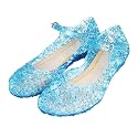 techcity Princess Girls Sandals Dress Up Dance Party Cosplay Jelly Shoes for Kids Toddler Mary Janes
