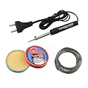 8W Soldering Iron Kit 3 in one with Solder Wire and Paste (Pointed Tip)