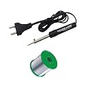 Mini Soldering Iron 8w with Solder Wire Reel Pointed Bit