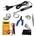 Multimeter Soldering kit combo | Cutter | Stand | Desoldering Wick | Soldering Wire | Soldering Paste | Tweezer 8Watt Simple Pointed Tip