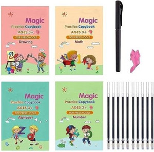 techempire magic practice copy book for children tracing book kids education learning books multicolor