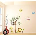 Techgifti� Animated Tree Wall Sticker for Decorative Wall Sticker for Living Room, Bed Room, Kide Room