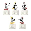 Ganesha &amp; Krishna Art Switch Penal Sticker for Your Home Switch Board Sticker (Pack of 5) Desg_22