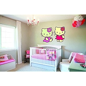 hello kitty wall sticker for decorative wall sticker for living room bed room kide room