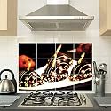 Ice Cream Kitchen Wall Sticker Vinyl Kitchen Stickers for Kids Room, Kitchen, Living Room (Size - 45 CM X 65 CM)