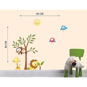 techgifti animated tree wall sticker for decorative wall sticker for living room bed room kide room