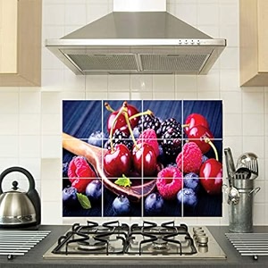 kitchen abstract themed oil proof amp waterproof peel amp stick heat resistant vinyl wall stickers for kitchen tiles backsplash behind gas stoves sink wash basin size - 45 cm x 65 cm desg_02