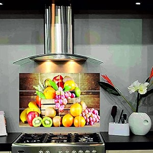kitchen wall sticker abstract themed oil proof waterproof peel amp stick heat resistant vinyl wall stickers for kitchen size - 45 cm x 65 cm