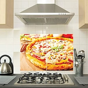 kitchen wall sticker abstract themed oil proof waterproof peel amp stick heat resistant for backsplash behind gas stoves sink wash basin size - 45 cm x 70 cm desg_09