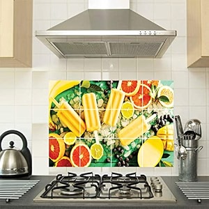 kitchen wall sticker abstract themed oil proof waterproof peel amp stick heat resistant vinyl wall stickers for kitchen tiles backsplash behind gas stoves sink wash basin size - 45 cm x 65 cm desg_15