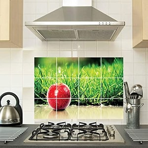 kitchen wall sticker abstract themed oil proof amp waterproof peel amp stick heat resistant vinyl wall stickers size - 45 cm x 65 cm