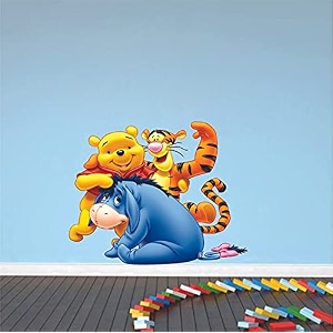 pooh and friend design 3 wall sticker for decorative wall sticker for living room bed room kide room