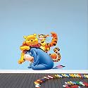 Pooh and Friend Design 3 Wall Sticker for Decorative Wall Sticker for Living Room, Bed Room, Kide Room