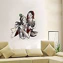 Radha & Krishna Wall Sticker for Decorative Wall Sticker for Living Room, Kide Room