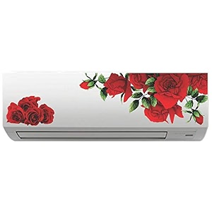 rose flower ac sticker wall sticker split ac stickers air conditioner sticker