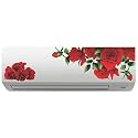 Rose Flower AC Sticker Wall Sticker Split Ac Stickers Air Conditioner Sticker