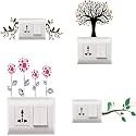 Ganesha & Krishna Art Switch Penal Sticker for Your Home Switch Board Sticker (Pack of 5) Desg_22