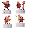 Vinyl Switch Board StickerSticker Home Living Room, Multi Color (Pack of 4) Desg_40