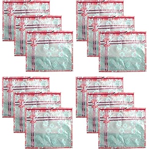 techhark saree covers for storage set of 06 peice transparent sari bag with zip stainless lock pink