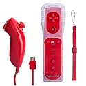 TechKen Remote Controller with Built in Motion Plus and Nunchuk, Compatible with Wii and Wii U. Right for All Wii Games