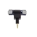 TechKing 1 Year Warranty External Stereo Mic Microphone with 3.5mm to Mini USB Micro Adapter Cable for GoPro Hero 3 3+ 4 for AEE Sports Action Camera, Mobile, Laptop, PC