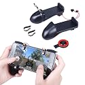 TechKing MV Gamepad Comes with | Pubg Trigger Controller Gamepad | 2 Finger Function for Aim and Shoot | Detatchable Handles | Adjustable Phone Bracket | Best for Playing PUBG [video game]