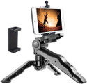 Techlife Solutions Portable Fold-able Mini Tripod Stand Tripod (Black, Supports Up to 500 g)