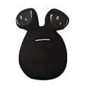 Black Pou Alien Stuffed Cute Plush Toy, Cute Kawaii Stuffed Alien Plush Doll for Birthday
