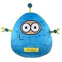 Blue Aelien Pou Plush Pillow A Cosmic Companion for Cozy Comfort for Space Enthusiasts and Dreamers.