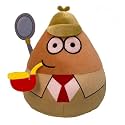 Brown Aelien Pou Plush Pillow The for Space Enthusiasts Soft, Huggable, and Out-of-This-World