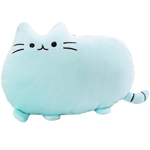 cute blue cat kawaii pillow plush toy