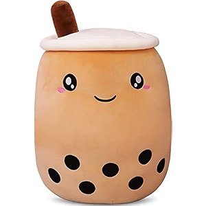 cute boba tea plush stuffed toy bubble milk tea plush pillow super soft anime room decor toy best gifts for kids girls