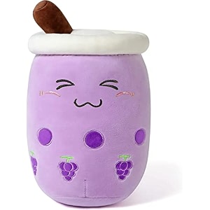 cute boba tea plush stuffed toy bubble milk tea plush pillow super soft anime room decor toy best gifts for kids girls