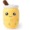 Cute Boba Tea Plush Stuffed Toy, Bubble Milk Tea Plush Pillow Super Soft Anime Room Decor Toy Best Gifts for Kids Girls