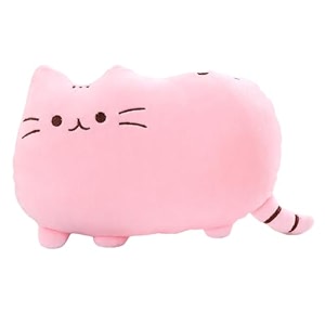 cute pink cat kawaii pillow plush toy