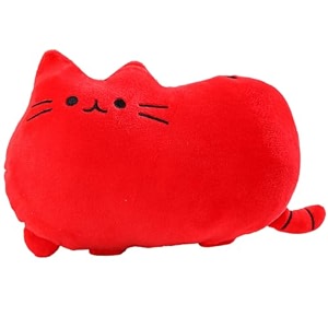 cute red cat kawaii pillow plush toy