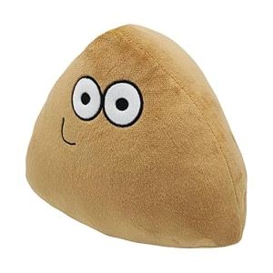 pou cute alien stuffed cute triangle plush toy kawaii stuffed alien plush doll for birthday