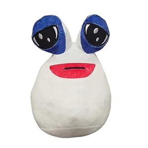 white pou alien stuffed cute plush toy kawaii cute stuffed alien plush doll for birthday