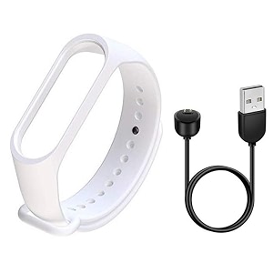 techmount compatible with mi band 5 band strap with magnetic usb charging cable adapter combo pack compatible with mi band 5 strap charger combo pack of 2 not fit for any other watch