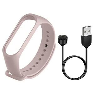 techmount compatible with mi band 5 band strap with magnetic usb charging cable adapter combo pack compatible with mi band 5 strap charger combo pack of 2 not fit for any other watch
